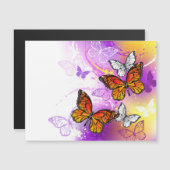 Monarch Butterflies on Purple Background (Front/Back)