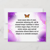 Monarch Butterflies on Purple Background (Back)