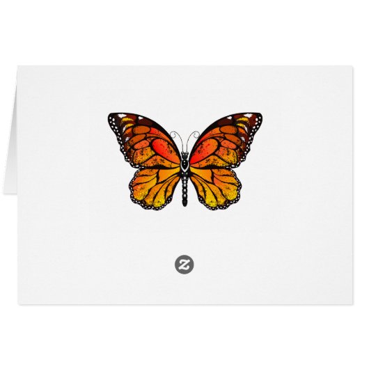 Monarch Butterflies on Purple Background (Back Horizontal)