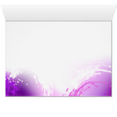 Monarch Butterflies on Purple Background Cards (Inside Horizontal (Bottom))