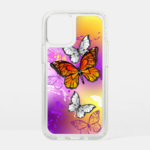 Monarch Butterflies on Purple Background Speck iPhone 12 Mini Case