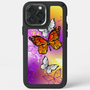 Monarch Butterflies on Purple Background Speck iPhone 13 Pro Max Case