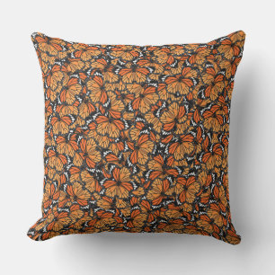 Monarch Butterflies Outdoor Throw Pillow