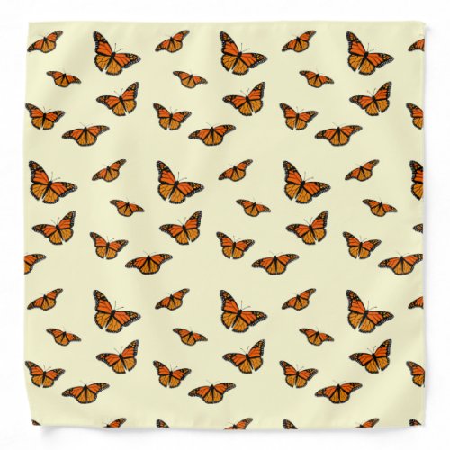 Monarch Butterflies Pattern Bandana