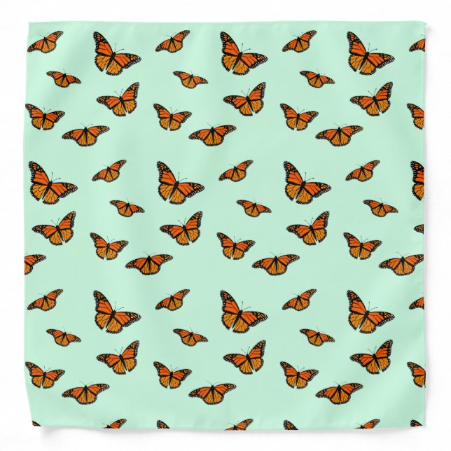 Monarch Butterflies Pattern Bandana (Front)