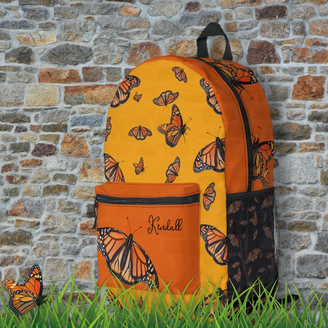 Monarch Butterflies Personalized Printed Backpack (Creator Uploaded)