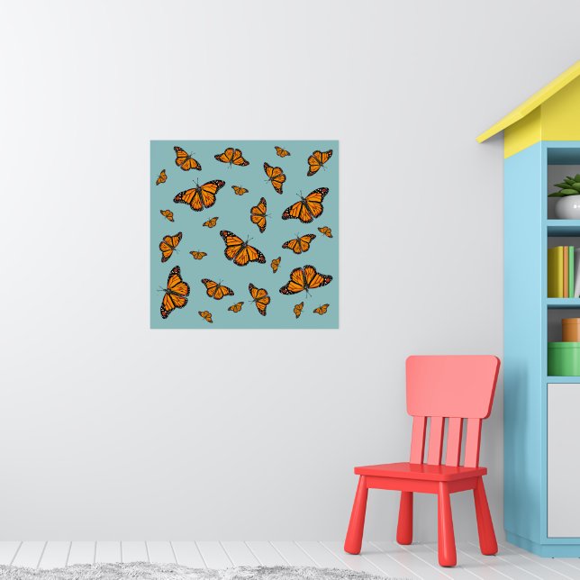 Monarch butterflies  poster (Nursery 1)