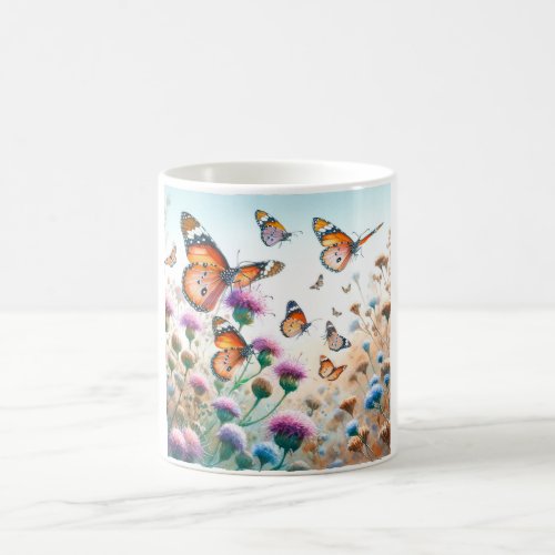 Monarch Butterflies REF257 _ Watercolor Coffee Mug