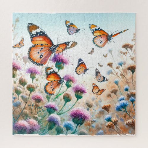 Monarch Butterflies REF257 _ Watercolor Jigsaw Puzzle