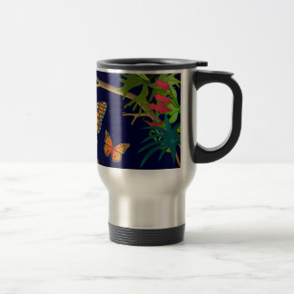 monarch butterflies travel mug