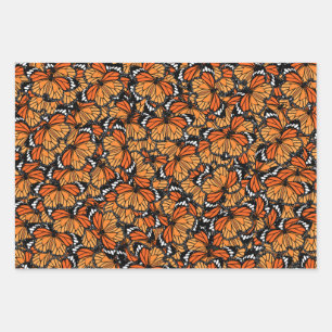 Monarch Butterflies Wrapping Paper Sheet Set