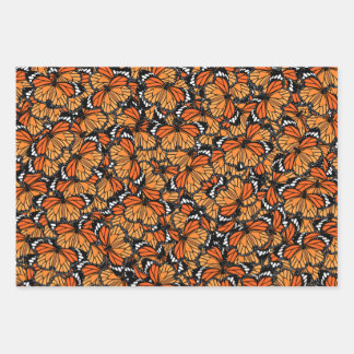 Monarch Butterflies Wrapping Paper Sheet Set