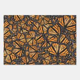 Monarch Butterflies Wrapping Paper Sheets