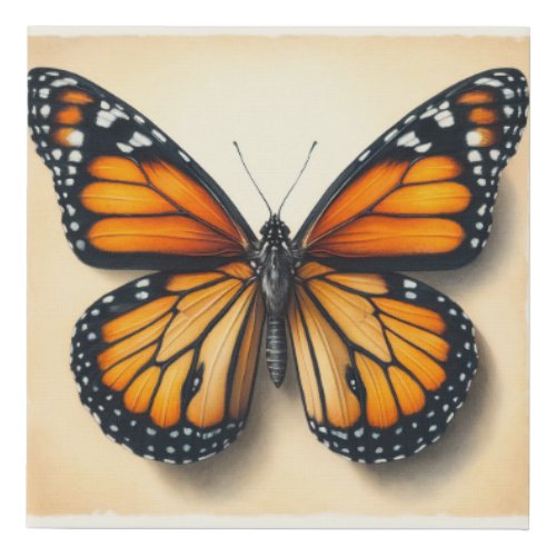 Monarch butterfly 060624IREF107 _ Watercolor Faux Canvas Print