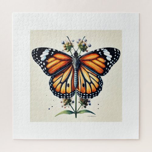 Monarch butterfly 150624IREF111 _ Watercolor Jigsaw Puzzle