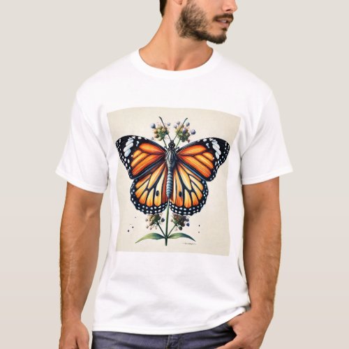 Monarch butterfly 150624IREF111 _ Watercolor T_Shirt