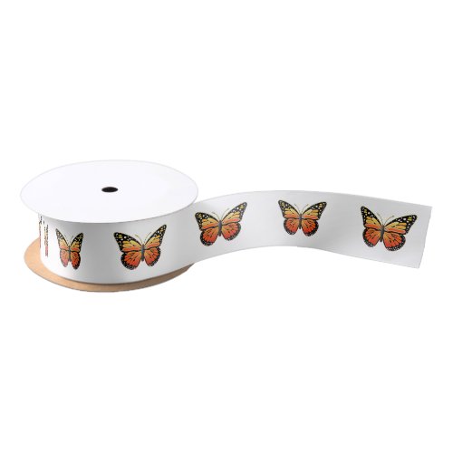 Monarch Butterfly 15 Inches Satin Ribbon
