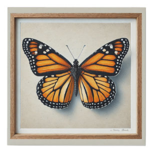 monarch butterfly 290924IREF241 - Watercolor Faux Canvas Print