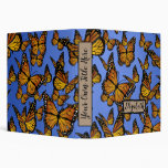 Monarch butterfly  3 ring binder