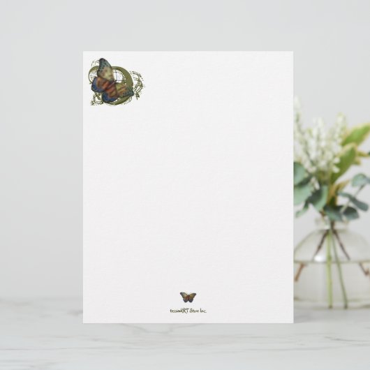 Monarch Butterfly 8.5" x 11" Letterhead (Standing Front)
