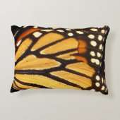 Monarch Butterfly Abstract Accent Pillow (Back)