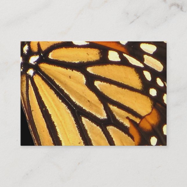 Monarch Butterfly Abstract ATC Business Card (Front)