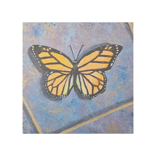 Monarch Butterfly Abstract Gallery Wrap (Front)