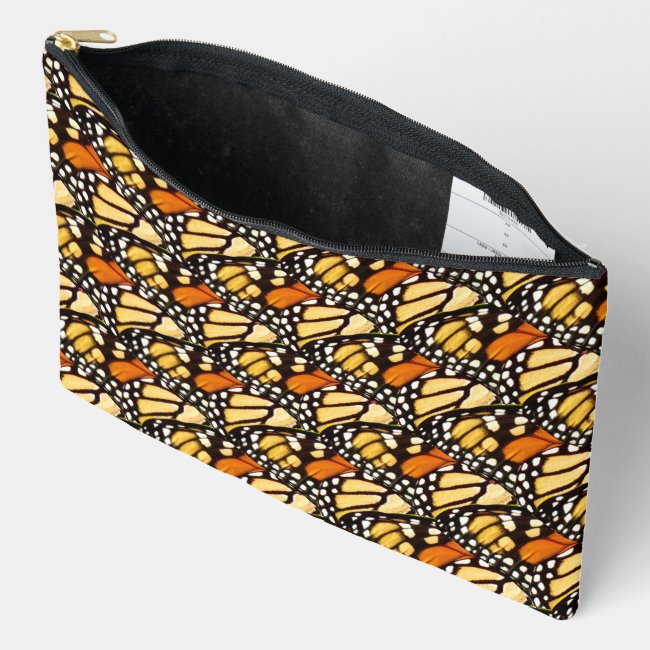 Monarch Butterfly Abstract Pattern Accessory Bag