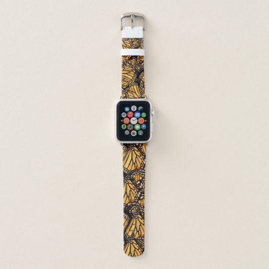 stainless steel apple watch band with butterfly lock