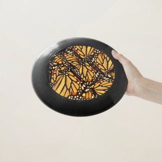 Monarch Butterfly Abstract Pattern Frisbee