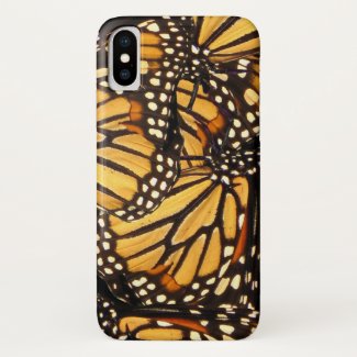 Monarch Butterfly Abstract Pattern iPhone X Case