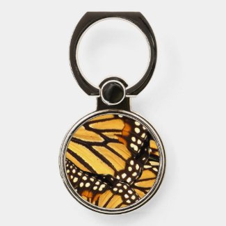 Monarch Butterfly Abstract Phone Ring Holder