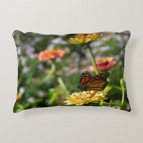 Monarch Butterfly Accent Pillow