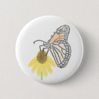 Monarch Butterfly and Black-Eyed Susan Button