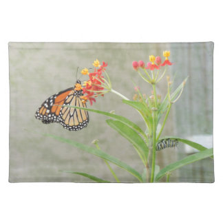 Monarch Butterfly and Caterpillar Placemat