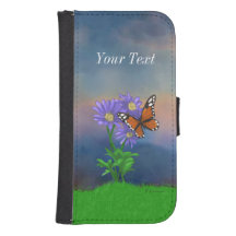 Monarch Butterfly and Flowers