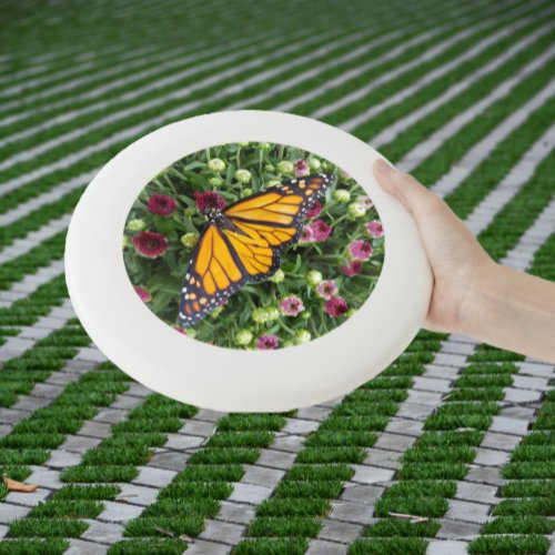 Monarch Butterfly and Wildflowers Photographic Wham_O Frisbee