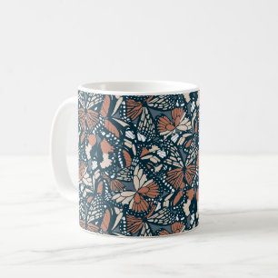 Monarch butterfly animal print 1 coffee mug