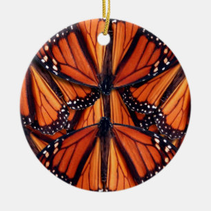 monarch butterfly art ceramic ornament
