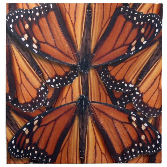 monarch butterfly art cloth napkin (Front)
