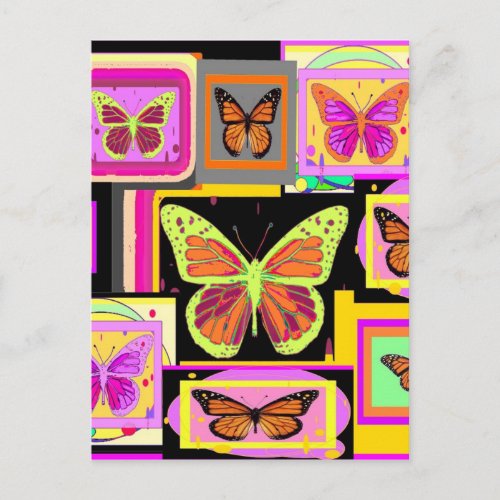 Monarch Butterfly Art Collection by Sharles Postcard