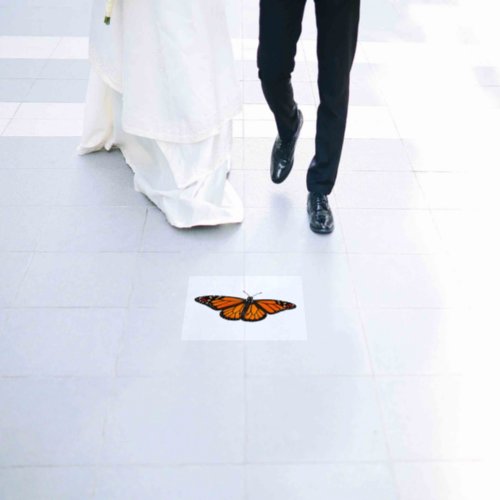 Monarch Butterfly Art Floor Decals
