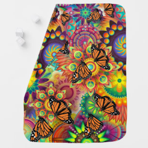 Monarch Butterfly Baby Blanket