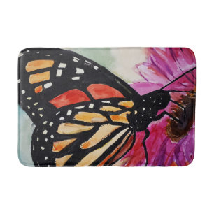 Monarch Butterfly Bath Mat
