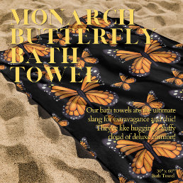 Monarch Butterfly Bath Towel Set