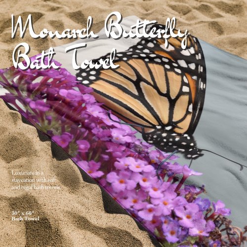 Monarch Butterfly Bath Towel Set