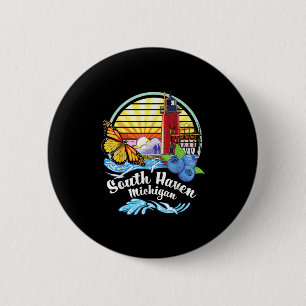 Monarch Butterfly Beach - South Haven Michigan Lig Button
