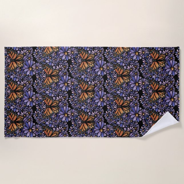 Monarch Butterfly                                  Beach Towel (Front)