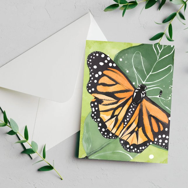 Monarch Butterfly | Beautiful Watercolor Card (Creator Uploaded)