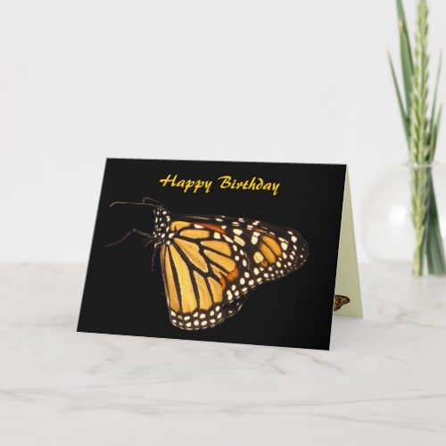 Monarch Butterfly Birthday Card